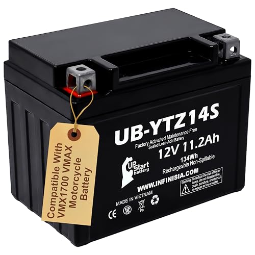 YTZ14S 12V 11.2Ah for Yamaha VMAX 1700 Battery