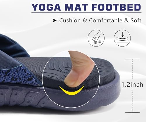 Image of ONCAI Mens Flip Flop Open Toe Athletic Straps Orthotic Summer Plantar Fasciitis Sport Sandals with Soft Cushion Arch Support Size 7.5-15