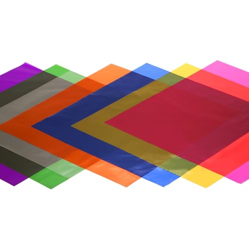 Dicunoy 240 folhas de celofane, folhas de violoncelo colorido de 19 cm para pequenos ovos de Páscoa,