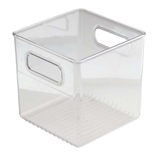Mdesign Bathroom Vanity Organizer Bin For Heath And Beauty Products/Supplies, Lotion, Perfume - Cube, Clear #TOP4