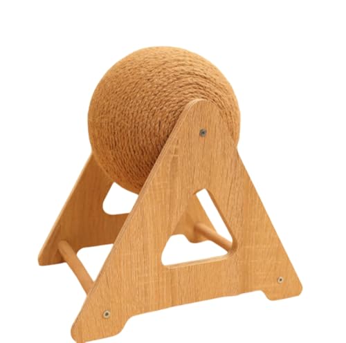 pisipe 猫爪とぎ 仙人球 サボテン 爪研ぎ 爪みがき 猫おもちゃ つめ磨き器 球形 天然麻ひも ストレス解消 運動不足解消 可愛い 麻縄 (小さい)