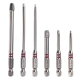 6er Set Magnetische Schrauberbits – Hochfeste S2-Stahl Bohrer für Akkuschra