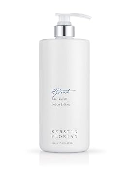 Kerstin Florian Satin Lotion | Lightweight Body Moisturizer with Aloe & Jojoba Oil | Soothes Dry Skin | 32 fl oz