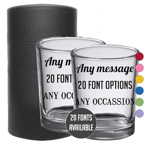 Personalized 2.5oz Shot Glasses 2-Pack