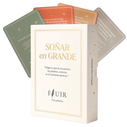 Soñar en Grande – Spanish Affirmation Card Deck | 52 Spanish Affirmation Cards for Gratitude, Manifestation, Reflection & Journaling | Mindfulness, Personal Growth & Self-Care