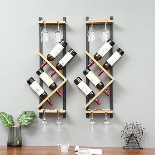 Casier à vin mural gain de place pour optimiser les petits bars