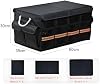 Caja Plegable para Auto para Kia KX Cross/KX3/KX7/Telluride/Mohave/Sonet/Seltos/Carnival KA4 YP VQ GQ UP Caja de Almacenamiento Plegable de Gran Capacidad con Tapas Estuche de Almacenamiento para Auto, Versión Básica A 4
