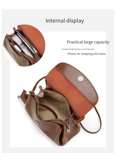 Genuine Leather Shoulder Bag,Shoulder Bag (Black,21 * 10 * 12CM)4