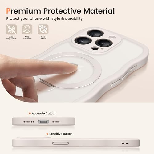 CAPRARO for iPhone 13 Pro Case with Magnetic Stand, Stone by CAPRARO - Used condition - Image 8