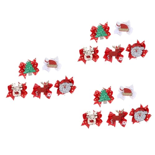 Barrettes de Noël de 15 pièces idée cadeau calendrier de l'Avent