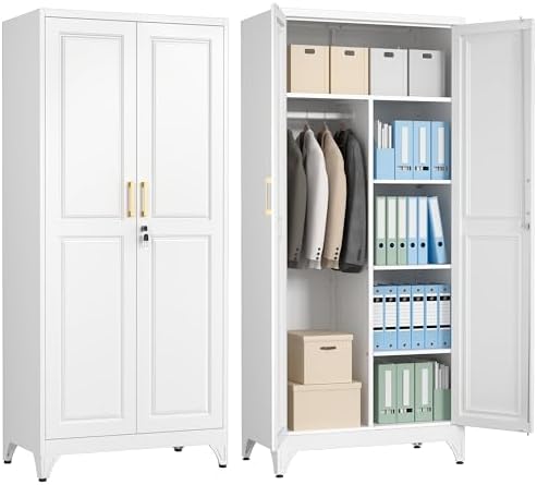Polup Metal Armoire Wardrobe C...
