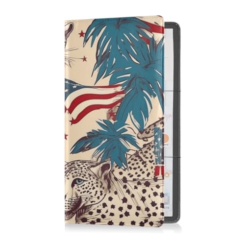 Porta carte di credito pelle premium per da da auto e assicurazione unisex perfetto per da da auto portafoglio essenziale per documenti essenziali patente di guida girasole bandiera americana e