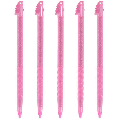 Assecure 5x Pink Glitter Stylus For Nintendo 3DS XL LL Touch Screen Pen Slot