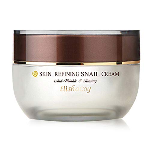ELISHACOY Premium Skin Refining Snail Cream 50g - 91% Snail Slime Filtrate. Adenosine and Peptides Contained, Regenerating & Anti-Wrinkle, Anti-Aging and Repairing for Damaged Skin