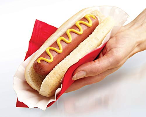 Nostalgia HDT900AQ Pop-Up 2 Hot Dog and Bun Toaster With Mini Tongs, Works with Chicken, Turkey, Veggie Links, Sausages and Brats, Aqua Chrome - Thumbnail 5
