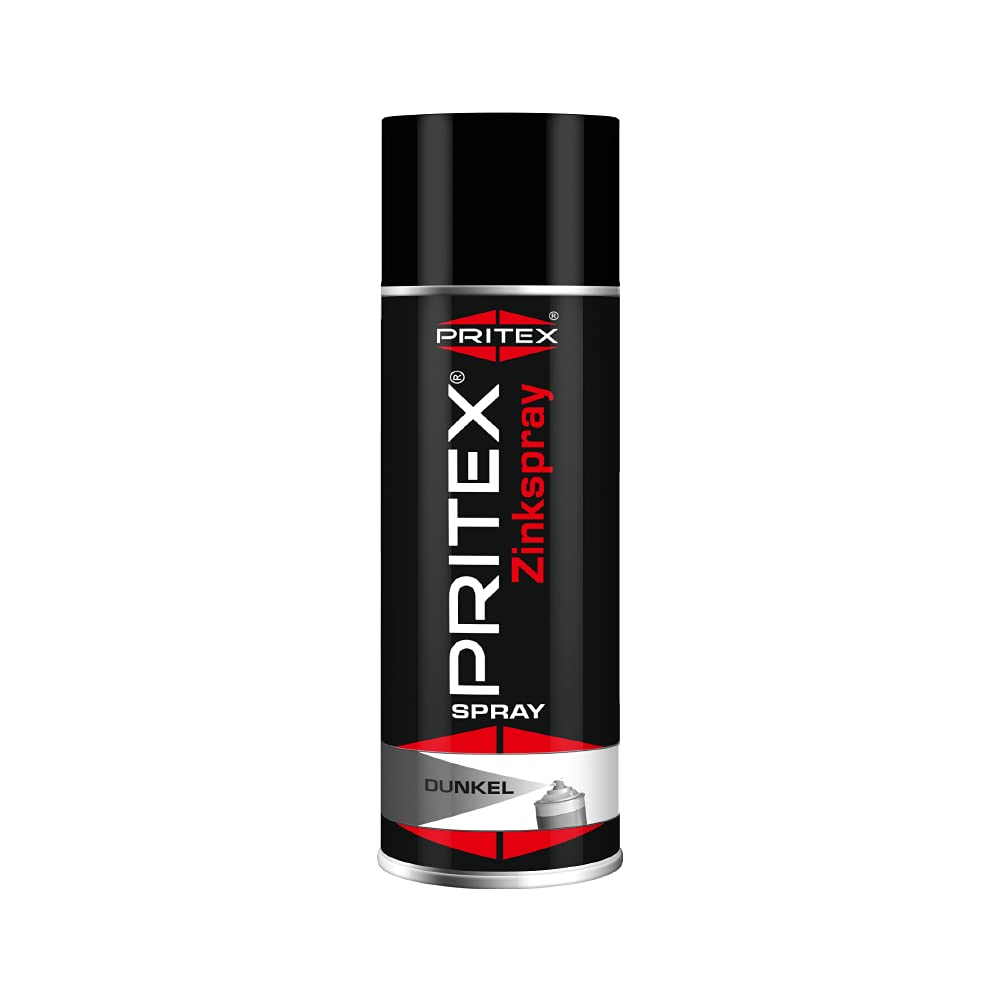 PRITEX Zinkspray Dunkel 12x 400ml, Rostschutz Grundierung bis +500°C