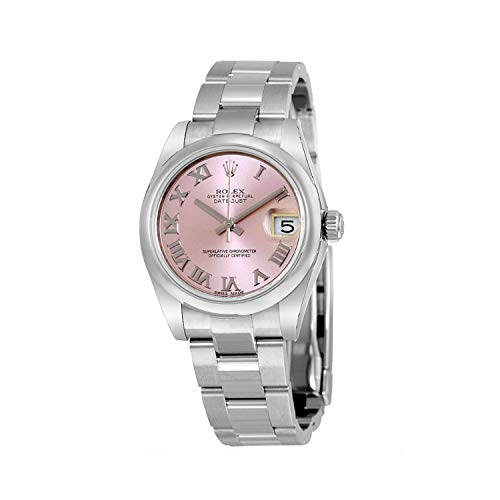 Rolex Lady-Datejust 26 179160 Pink Roman Numeral Dial on Oyster Womens Watch