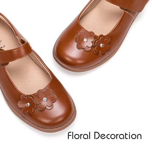 Frank Mully Girls School Shoes Mary Jane Flats Slip-On Uniform Dress Flats for Girl Toddler/Little Kid/Big Kid3