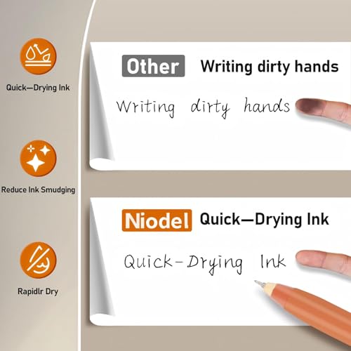 Bolígrafos de gel con 50% de descuento, 6 unidades, tinta negra