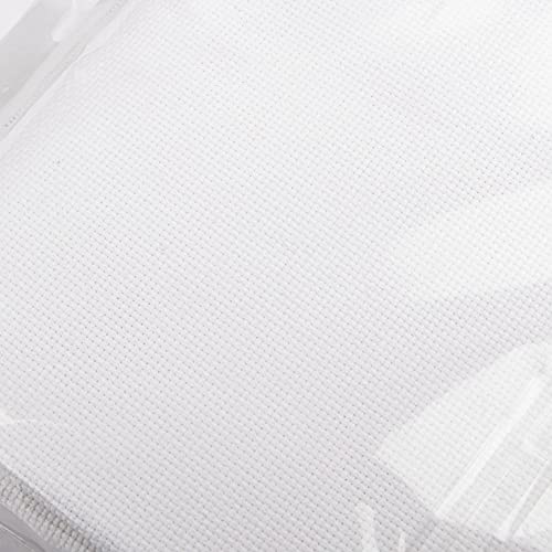 Design Works Crafts 18 Pre-Cut For Counted Cross Stitch (Gold Quality) -White Aida Fabric #TOP1