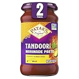 Patak’s Tandoori Marinade Paste - Mild Indian Tandoori Paste with 8 Expertly Blended Spices - Gluten-Free & Vegan - Flavorful Chicken Marinade for Grilling, Baking & BBQ Cooking - 11oz Jar (Pack of 2)