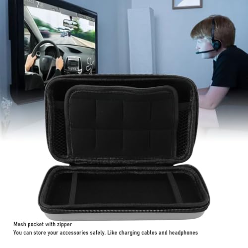Image of Carrying Case for 3DS, New 3DS XL, New 2DS XL Console, Pocket Hard Shell Case with 8 Game Slot, Inner Pocket, 3DS XL Accessories Protective Carrying Case (Silver)