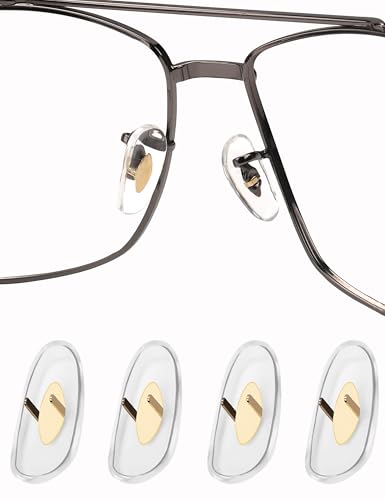 Image of Clear Soft Silicone Replacement Nose Pads for Ray-Ban Aviator RB3025 /RB3026 /RB3030 /RB3211 /RB3362 /RB3445 /RB4175