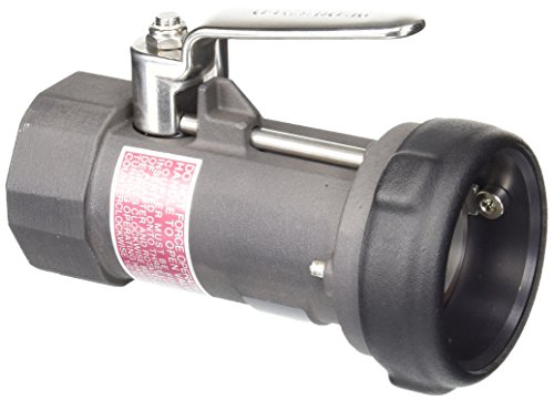 Dixon BC62-200 Anodized Aluminum Bayonet Style Dry Disconnect Tank Truck Fitting, Straight Coupler with Viton Seal, 2