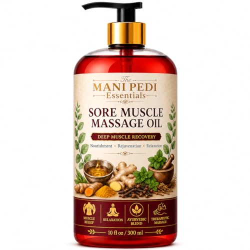 Image of TMPE Sore Muscle Relaxing Massage Oil - Body Massage Oil for Back, Neck & Shoulders | Muscle Relaxing Massage Oil for Post Workout & Recurring Pains | 300ml
