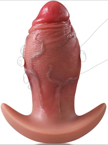 26 × 10 8 cm XXL Knotendildo Riesiger Extra Dicker Analplug mit Knoten und Ankerbasis Riesiger Silikon Dilator für extremes Analtraining & G-Punkt Stimulation Sexspielzeug für Erwachsene Paare