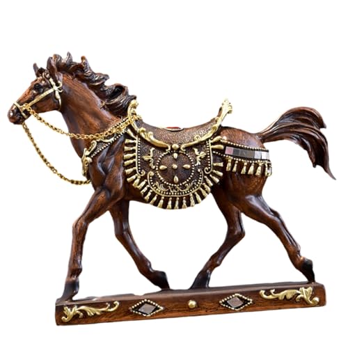 Image of LR Decor Bazaar Horse Figurine Tabletop Decoration Horse Statue for Living Room Table Office Style B