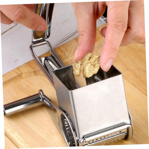 Rallador manual giratorio de acero inoxidable Ciieeo 4 piezas miniatura 5