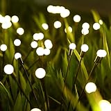 Rikuy Solar Garden Lights, New Upgraded 6 Pack 8 LED Solar Firefly Lights with 8 Lighting Mode, Sway
