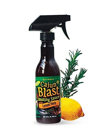 Cajun Blast Basting Sauce Bundle - 1 each of Garlic Butter, Lemon Herb and Hot and Spicy Bar-B-Que Basting Sauces, 10 Fluid Ounces each (3 Spray Bottles, 30 Fluid Ounces Total) - Thumbnail 6