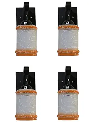 ONECYA ROYAL FANCY Round Wooden Wall Light/Wall Hanging Lamp for Bedroom, Pendant Light Indoor and Outdoor Electric (Pack of 4) Downcya0111