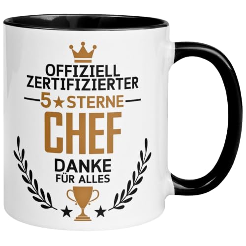 Bester Chef Geschenk Tasse | Offiziell zertifizierter 5-Sterne Chef