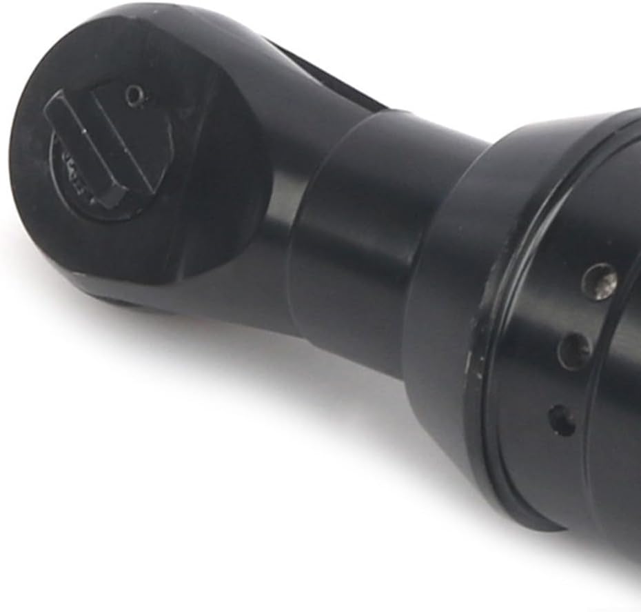 Ratchet Head 3/8 Inch Drive, Right Angle 90 Degree Lithium Battery Tools, Aluminum Alloy Quick Release Socket Accessory, Black