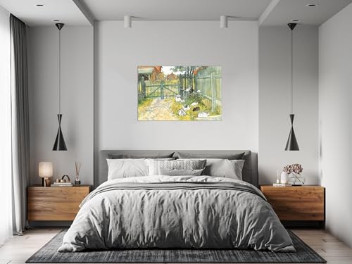 Tableau Carl Larsson Grille impression sur toile décoration murale 20x30