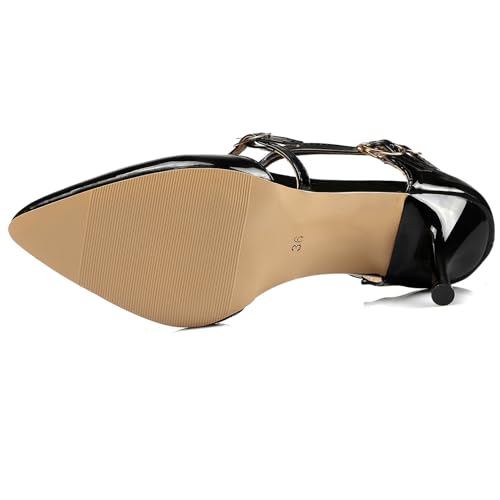 Women Stiletto Heel Sandals Pointed Toe Evening4