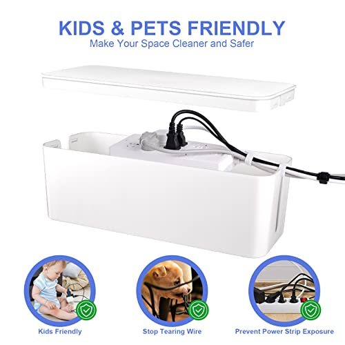 Chouky CABLE BOX - WHITE Organizer Box Set Of Three thumb #4