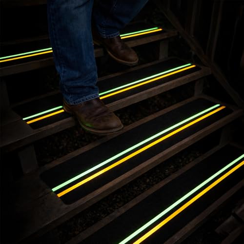 S&X Anti Slip Tape 6in x 60ft Grip Tape for Stairs, Reflective/Glow by S&X - Used condition - Image 9