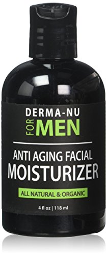 Anti Aging Facial Moisturizer for Men By Derma-nu - Best Daily Face Cream for Wrinkles and Soothing Aftershave Lotion All-In-One for Men - Certified Organic & Natural Ingredients - 4oz