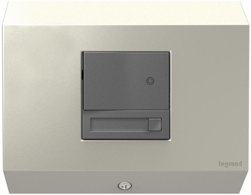 Legrand adorne Under-Cabinet Control Box with Paddle Dimmer in Titanium, APCB1TM4