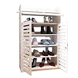Metti le scarpe perfettamente: con questo rack di scarpe, non devi più mettere le tue scarpe con la porta della tua casa, puoi mettere le scarpe in questo retrò semplice porta scarpiera.