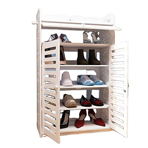 Metti le scarpe perfettamente: con questo rack di scarpe, non devi più mettere le tue scarpe con la porta della tua casa, puoi mettere le scarpe in questo retrò semplice porta scarpiera.