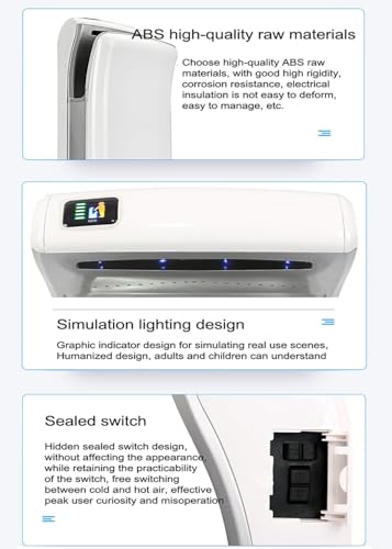 Secador de manos eléctrico automático en negro para baño comercial 7