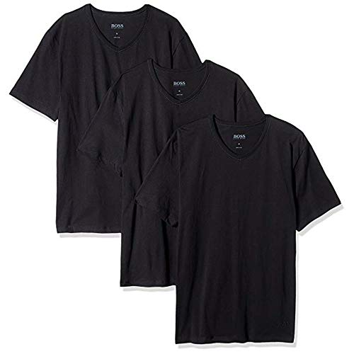 BOSS HUGO BOSS Men's 3-Pack Cotton V-Neck T-Shirt