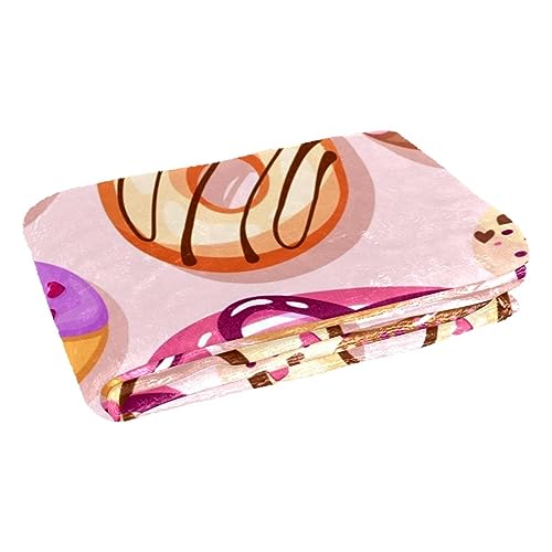 Couverture imprimé beignets douce et chaude 150x100 cm pour lit - 3