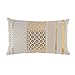 Paris Prix - Coussin Déhoussable Gaya 30x50cm Beige & Or