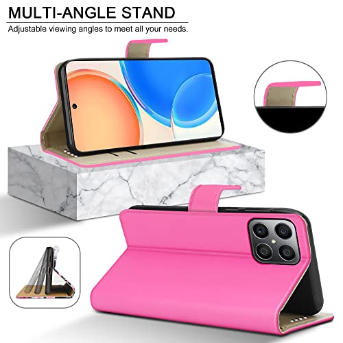 PIXFAB For Honor X8 5G / Honor X6 4G Leather Phone Case, Magnetic Closure Full Protection Book Folio Design - Image 3